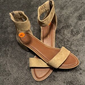 Rock & Candy Tan Suede Women's Sandals